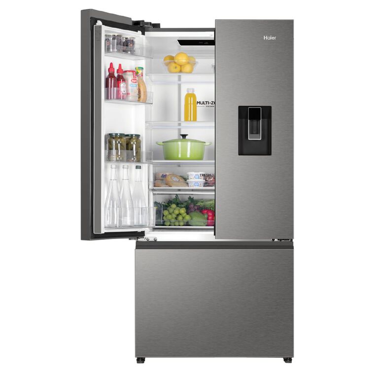 Haier 509L 500 Series French Door Refrigerator Non-plumbed waster - Satina, , hi-res