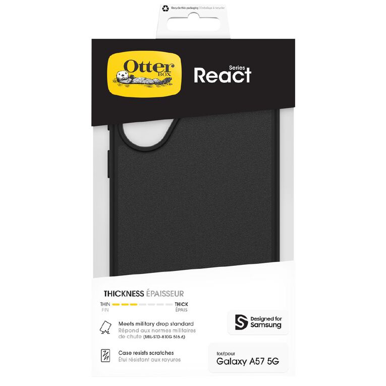 OtterBox React Samsung A57 Case - Black, , hi-res