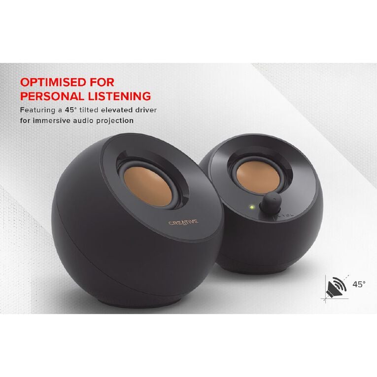 Creative Pebble 2.0 Speaker - Black, , hi-res
