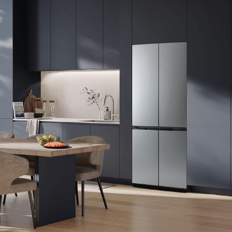 Panasonic 445L Flush Fit Quad Door Fridge Freezer - Stainless Steel, , hi-res