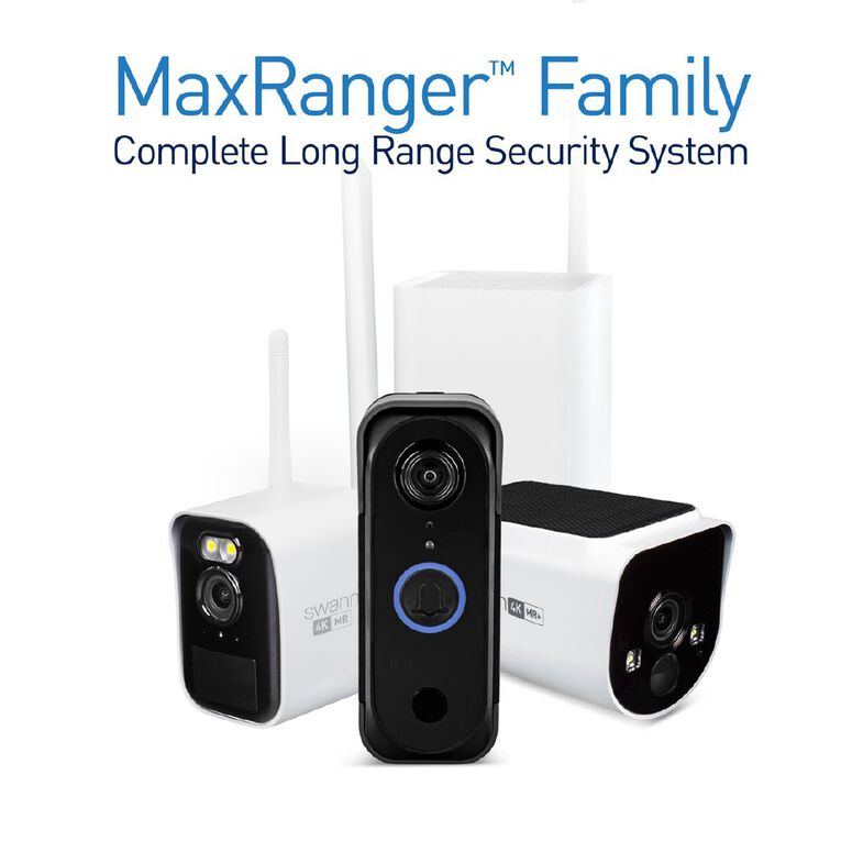 Swann MaxRanger4K Long Range Wireless Video Doorbell, , hi-res