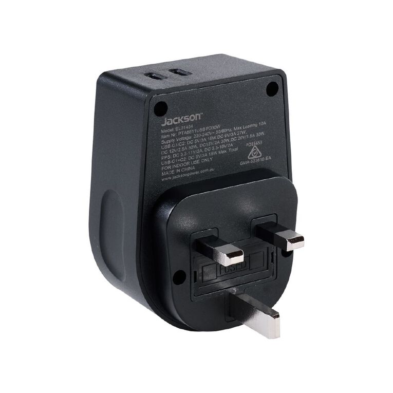 Jackson Rapid Charge PD30W USB-C Outbound Travel Adaptor for UK & HK, , hi-res