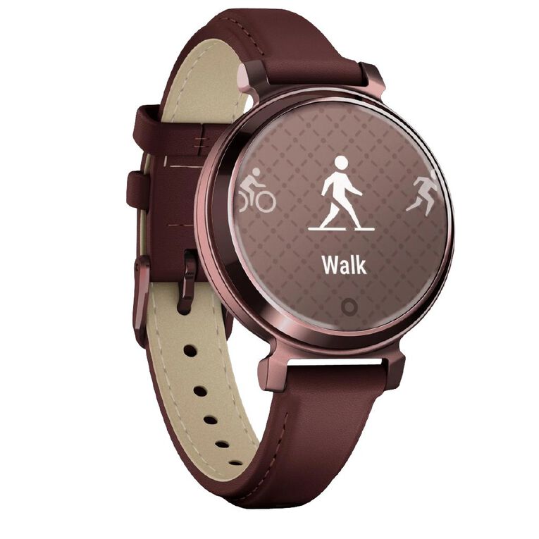 Garmin Lily 2 Classic Dark Bronze/Mulberry Leather Band, , hi-res