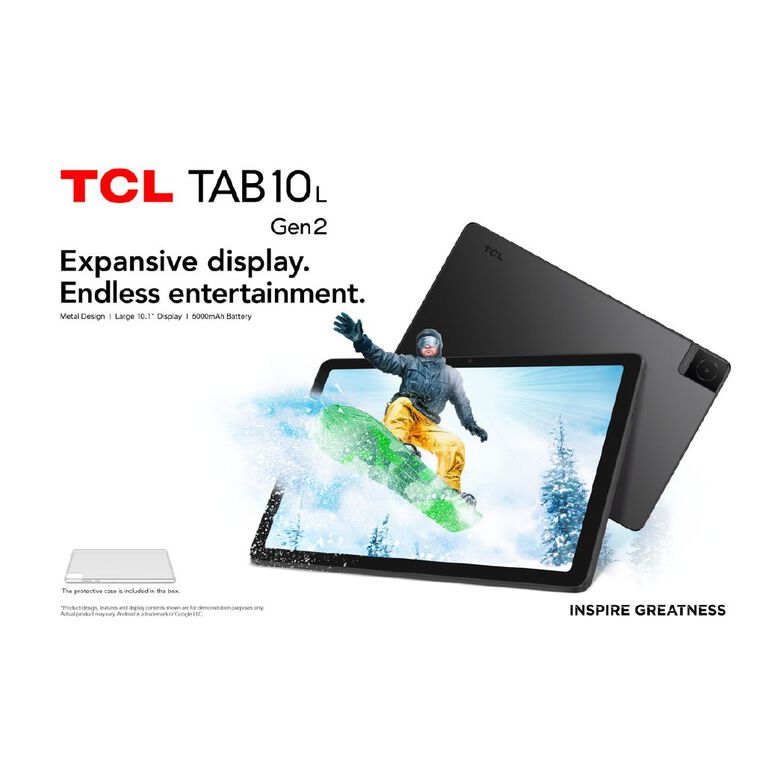 TCL Tab 10L Gen 2 Wi-Fi Tablet with Flip Case, , hi-res
