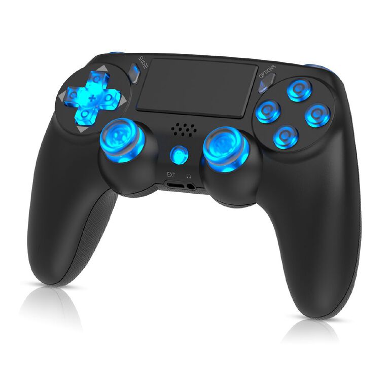 Playmax PS4/PC Wireless Controller - Black RGB, , hi-res