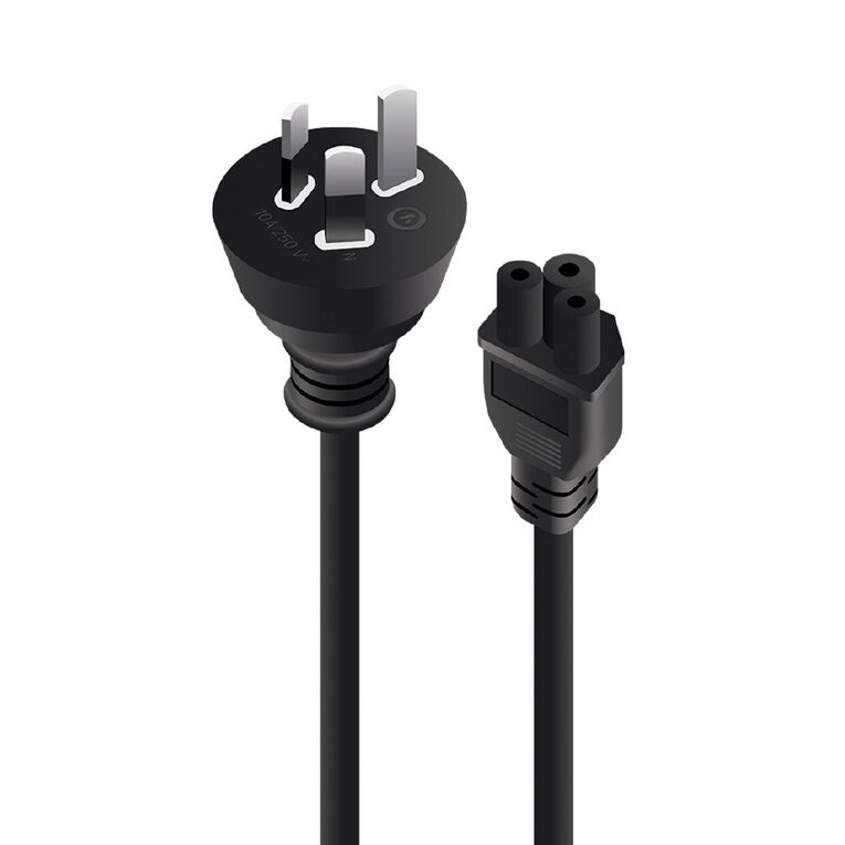Alogic AUS 3 Pin Plug (Male) to IEC C5 (Female) Power Cable, 2m, , hi-res