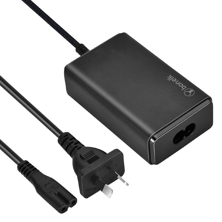 Bonelk Long-Life 65W PD GaN Desktop Charger, in-built USB-C Cable 1.5m - Black, , hi-res