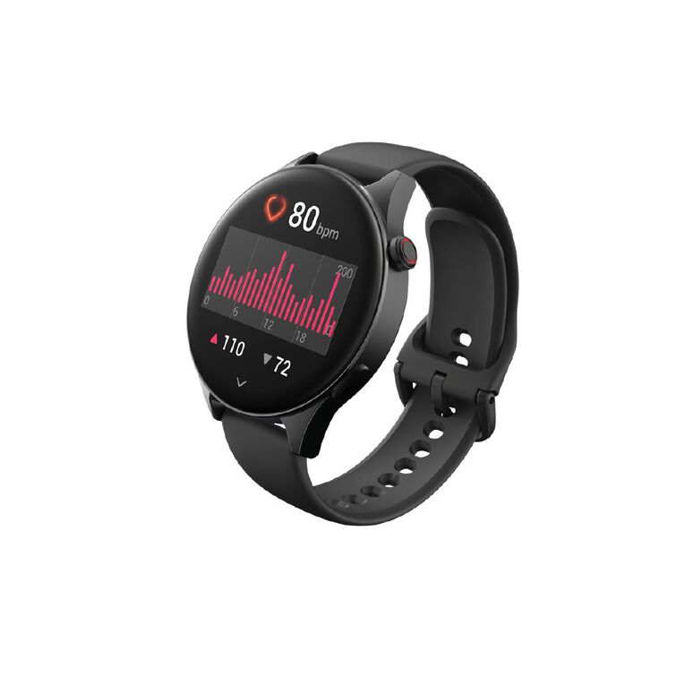 Ryze Wave Smart Watch With MP3 Storage (Black + Blue), , hi-res