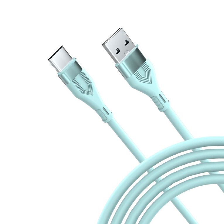 Laser USB-A to USB-C Cable 2m - Aquatic Awe, , hi-res