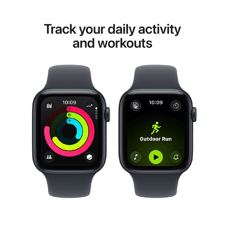 Apple Watch SE 3 Cellular 44mm Midnight Aluminium Case with Midnight Sport Band M/L, , hi-res