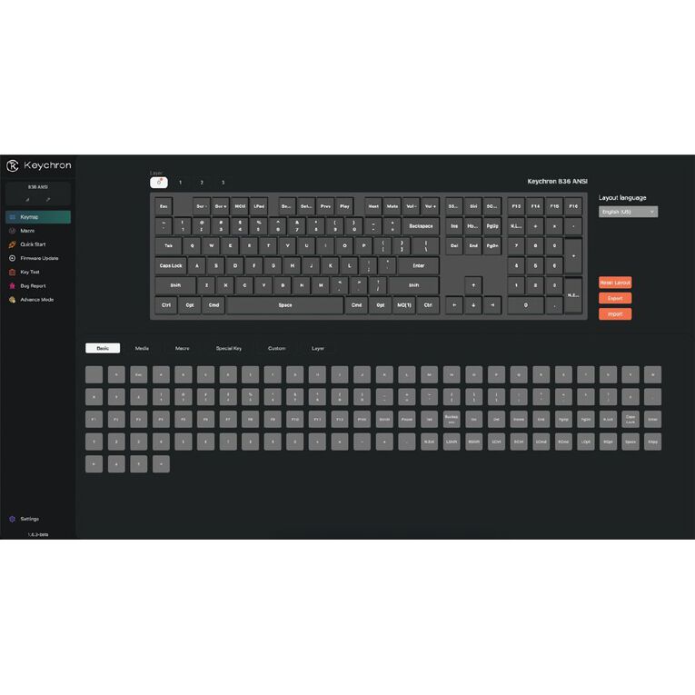 Keychron B36-K9 Wireless Keyboard - Deep Black, , hi-res
