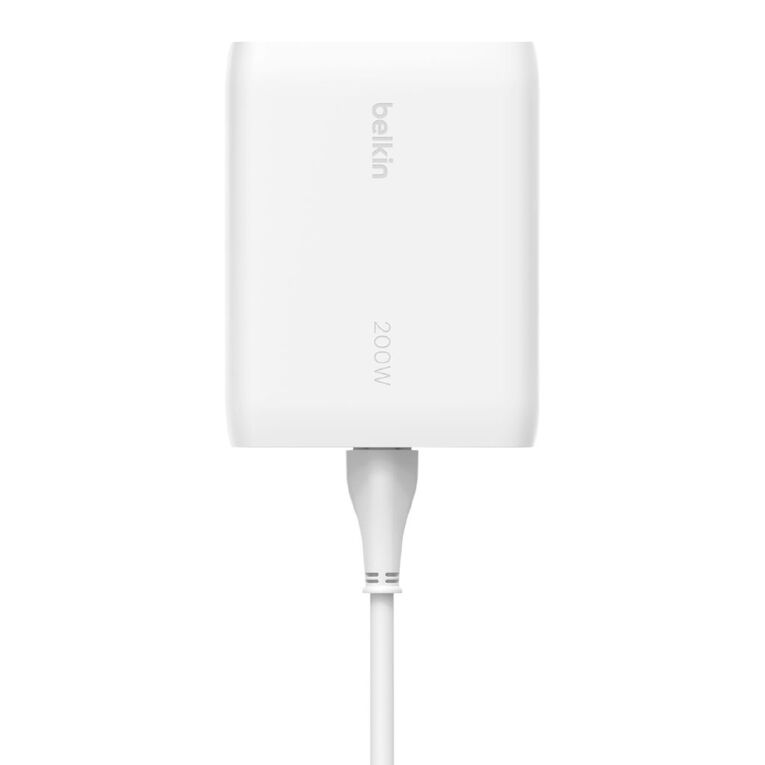 Belkin BoostCharge Pro 200W 4-Port USB-C Charger GaN (140 + 60W) - White, , hi-res