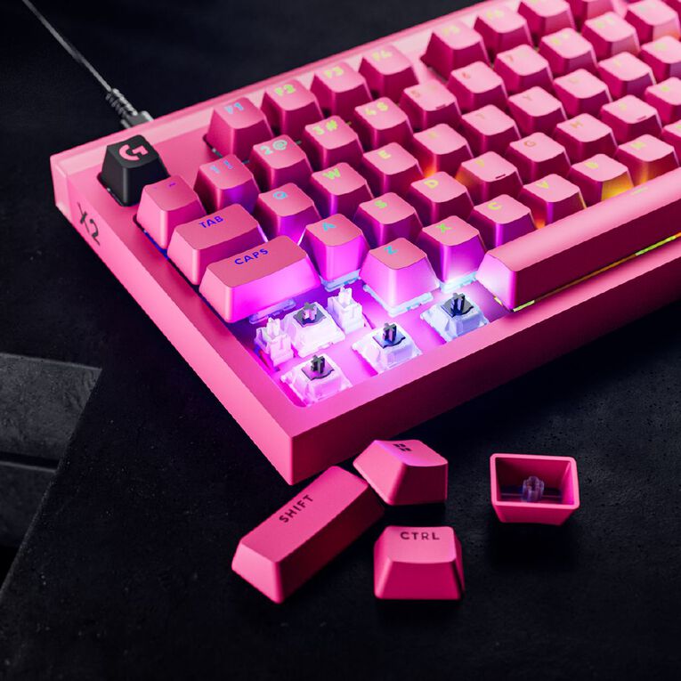 Logitech PRO X2 RAPID 8K Wired TKL Analog Gaming Keyboard - Magenta, , hi-res