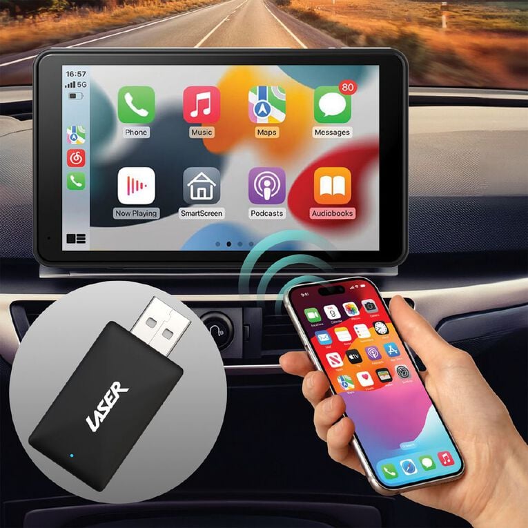Laser Wireless Dongle for Carplay & Android Auto, , hi-res
