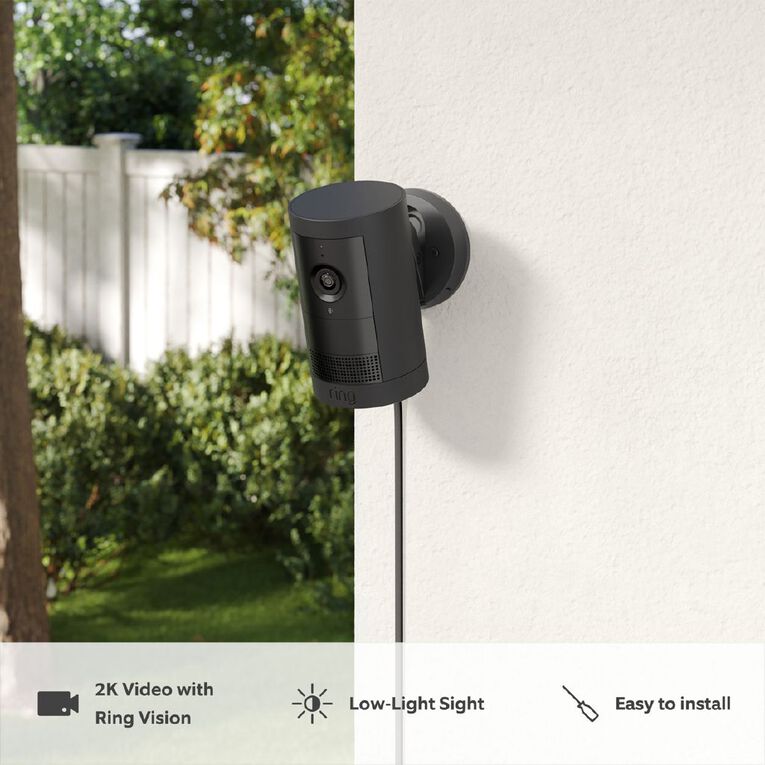 Ring Outdoor Camera Plus 2k Plug In - Black, , hi-res
