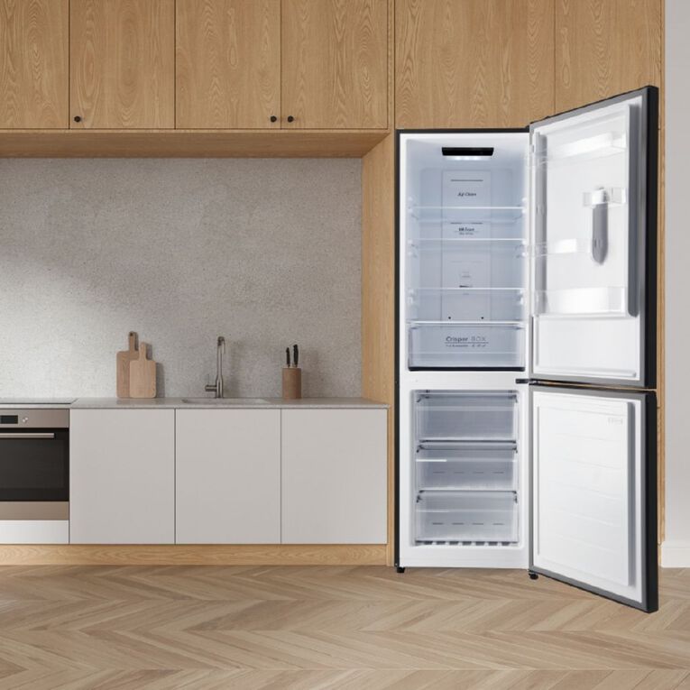 Panasonic 322L Bottom Mount 2 Door Fridge Freezer - Black, , hi-res