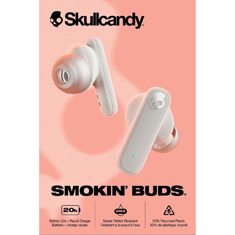 Skullcandy Smokin Buds True Wireless Earbuds - Bone, , hi-res