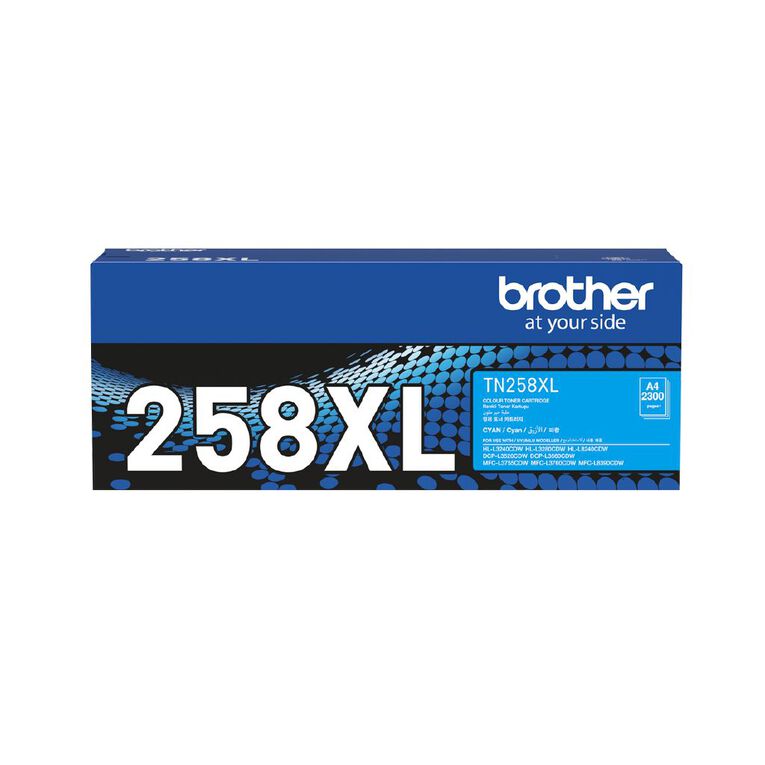Brother TN258XLC Toner Cyan 2300 Pages, , hi-res