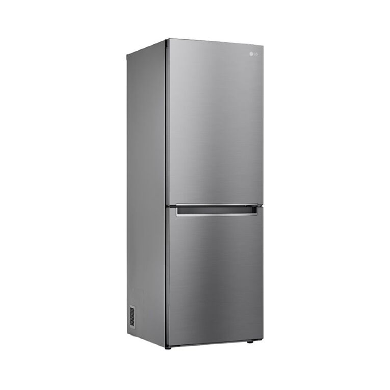 LG 306L Bottom Mount Fridge Freezer in Stainless Platinum Silver Finish