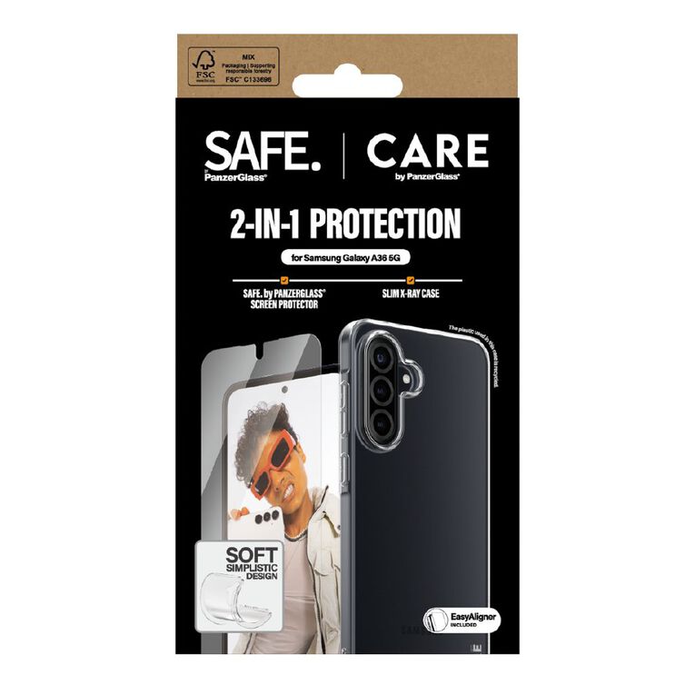 PanzerGlass 2-in-1 Bundle (Case + Screen Protector) for Samsung Galaxy A36 - Clear, , hi-res