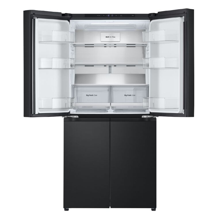 LG 530L Slim French Door Fridge Freezer - Matte Black Finish, , hi-res