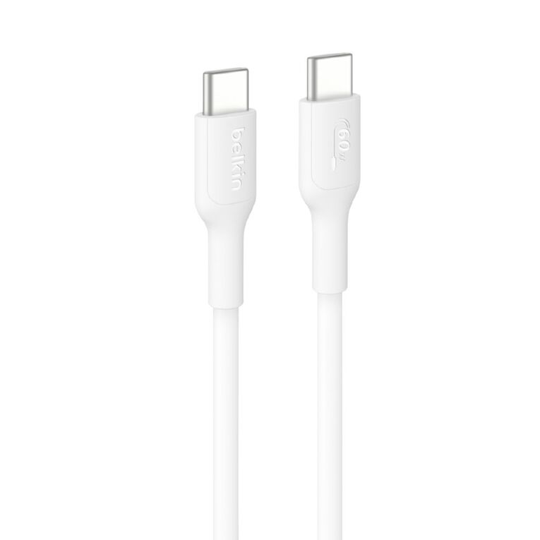 Belkin BoostCharge USB-C to USB-C PCR Cable 60W, 2m - White, , hi-res