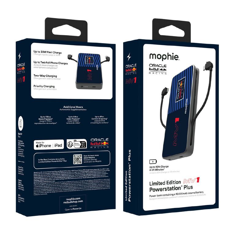 Mophie Powerstation Plus 10K "MV1 Max Verstappen" - Red Bull Exclusive, , hi-res