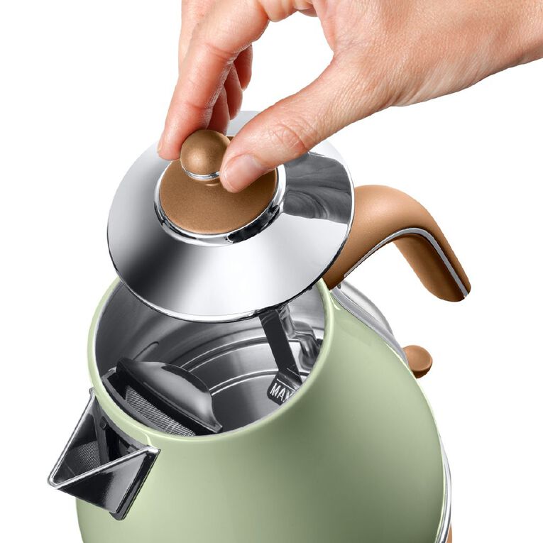 Delonghi Icona Vintage Kettle & 2 Slice Toaster Breakfast Pack Green, , hi-res