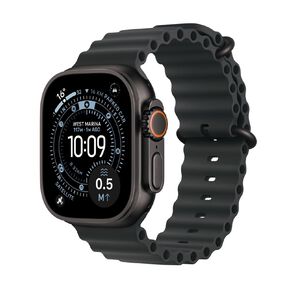 Apple Watch Ultra 3 Cellular 49mm Black Titanium Case with Black Ocean Band