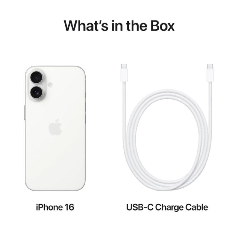 Apple iPhone 16 256GB White, , hi-res