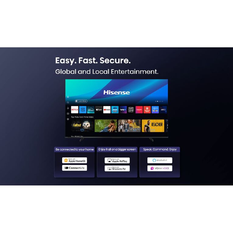 Hisense 55 Inch Q6QNZ 4K QLED Smart TV, , hi-res