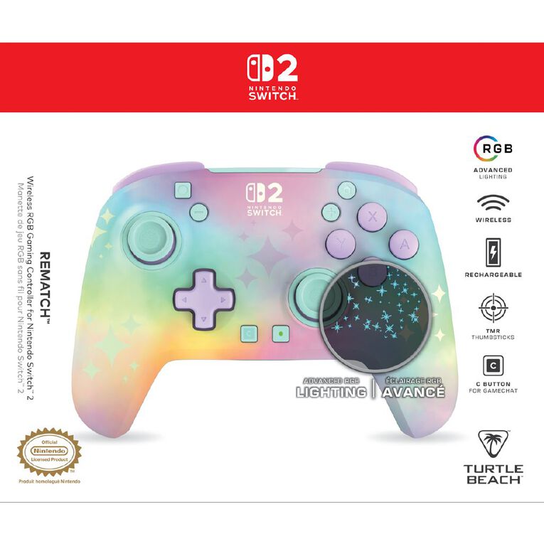 Turtle Beach Rematch Wireless Nintendo Switch 2 Controller - Starry Dream, , hi-res