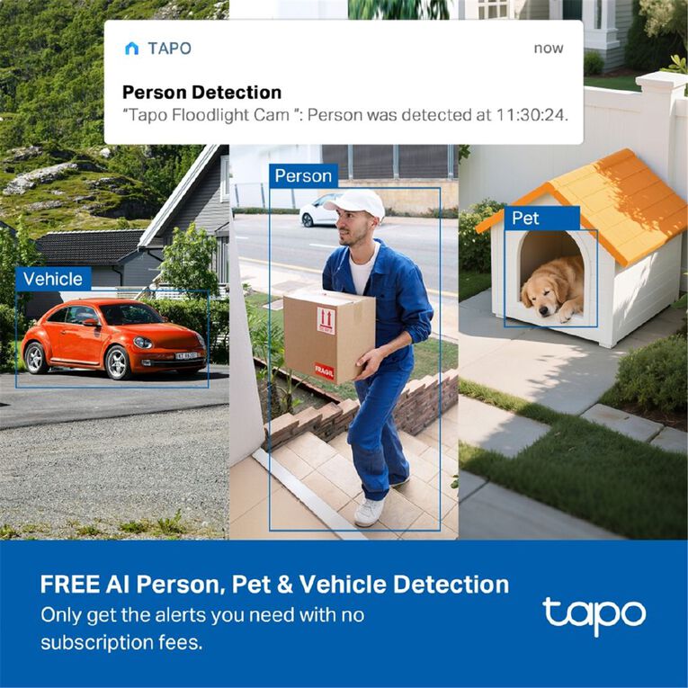 TP-Link Tapo C615F Kit Solar Powered Floodlight Pan/Tilt Security Camera Kit, , hi-res