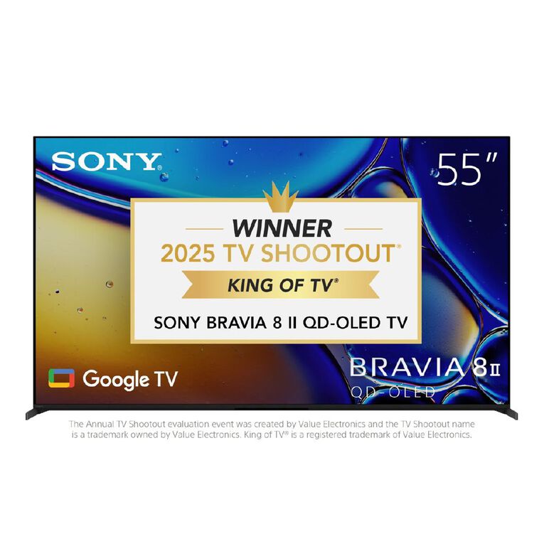 Sony 55 Inch BRAVIA 8 Mk 2 4K QD-OLED Google TV, , hi-res