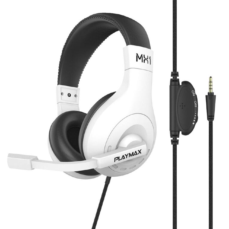 Playmax MX1 Universal Gaming Headset White Noel Leeming