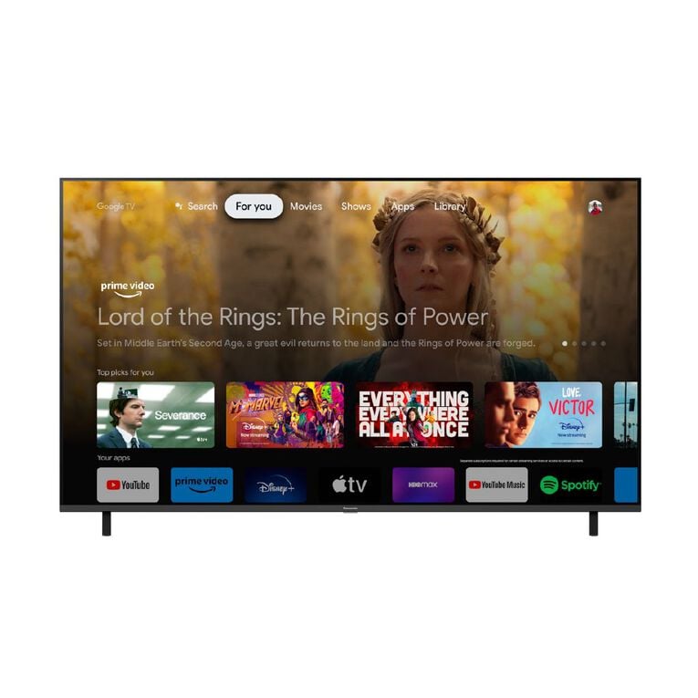 Panasonic 65 inch 4K LED TV with Google TV and Chromecast, , hi-res