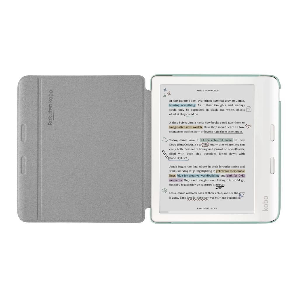 Kobo Libra Colour SleepCover Case Garden Green - Noel Leeming
