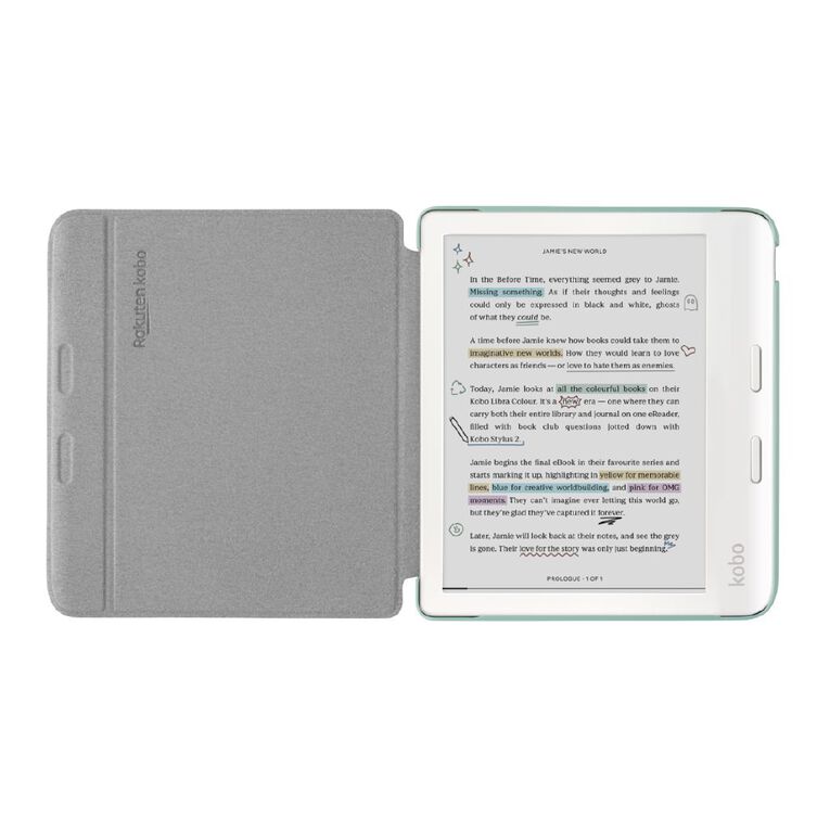Kobo Libra Colour SleepCover Case Garden Green, , hi-res