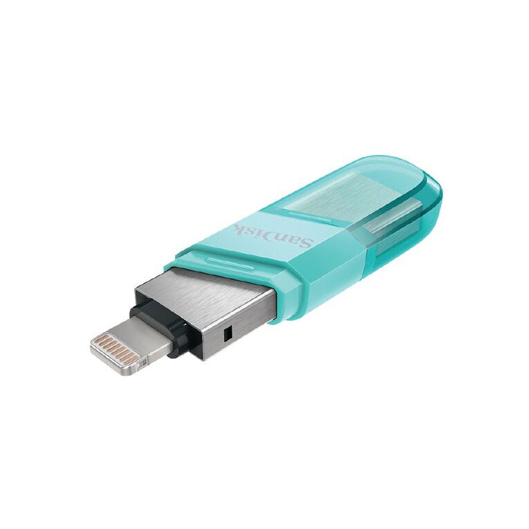 Sandisk iXpand 64GB Flash Drive Flip SDIX90N Mint Green, , hi-res