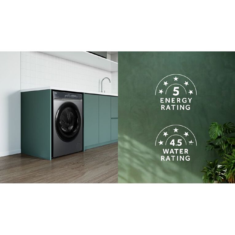 Haier 9.5kg 500 Series Front Load Washer - Black, , hi-res