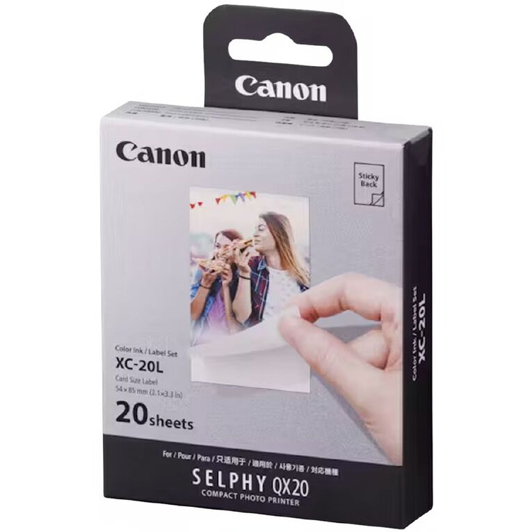 Canon XC-20L Card Size Label for QX20 - 20 Sheets, , hi-res
