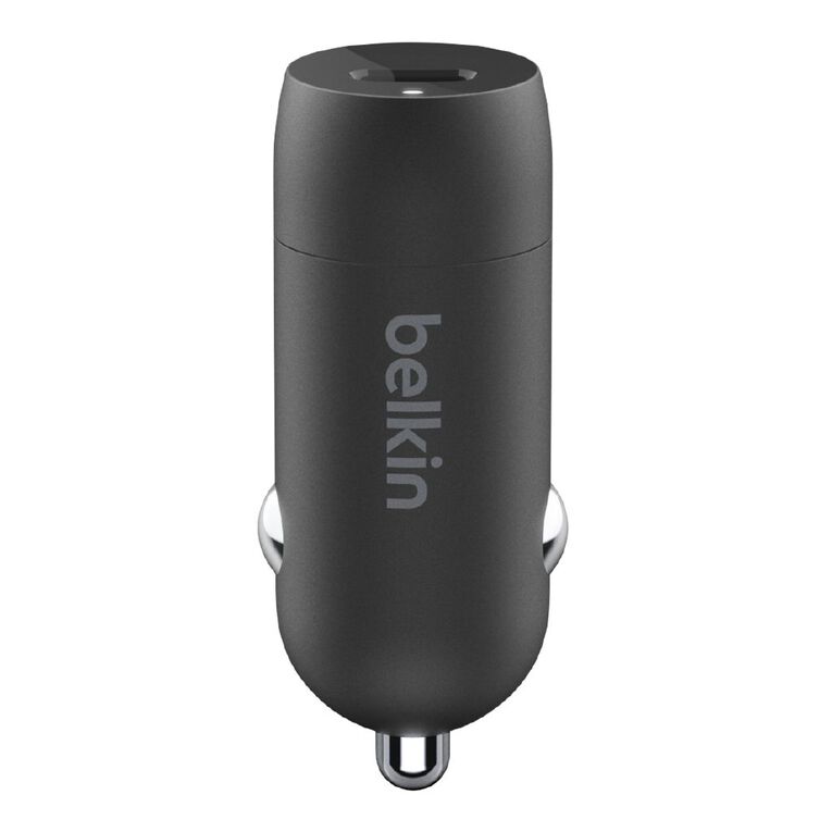 Belkin BoostCharge 30W USB-C PD Car Charger + USB-C to USB-C Cable - Black, , hi-res