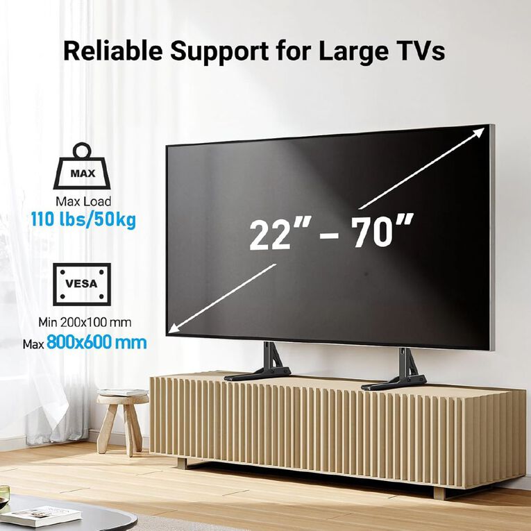 Perlesmith Universal TV Stand Mount for 22-70 Inch TVs, , hi-res
