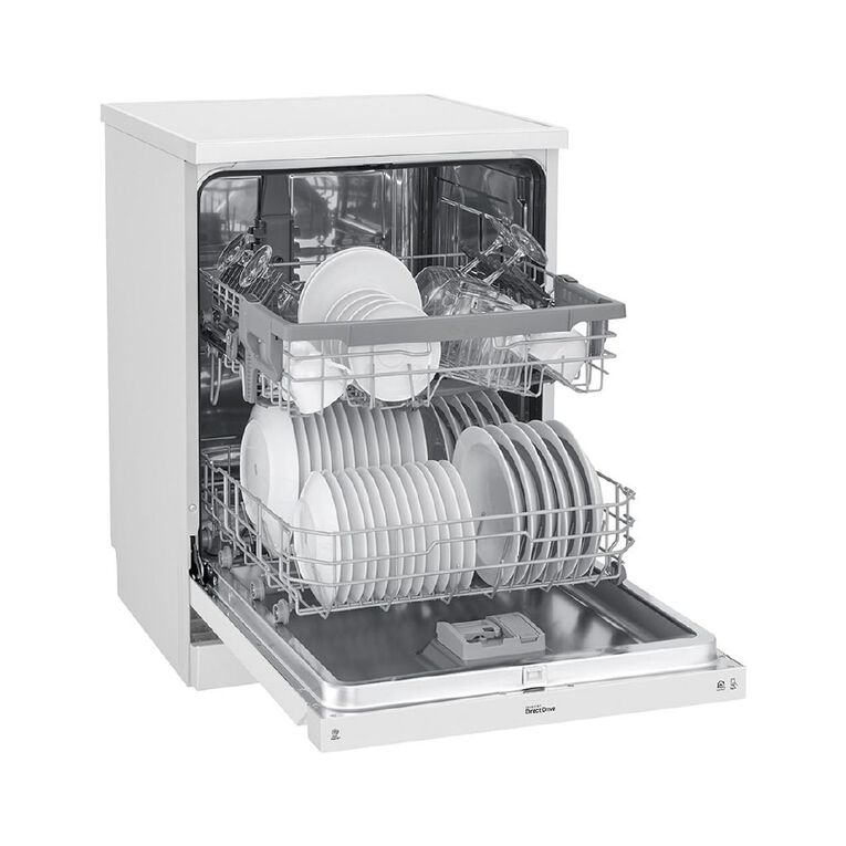 LG 60cm 14-Place Setting QuadWash Dishwasher - White, , hi-res