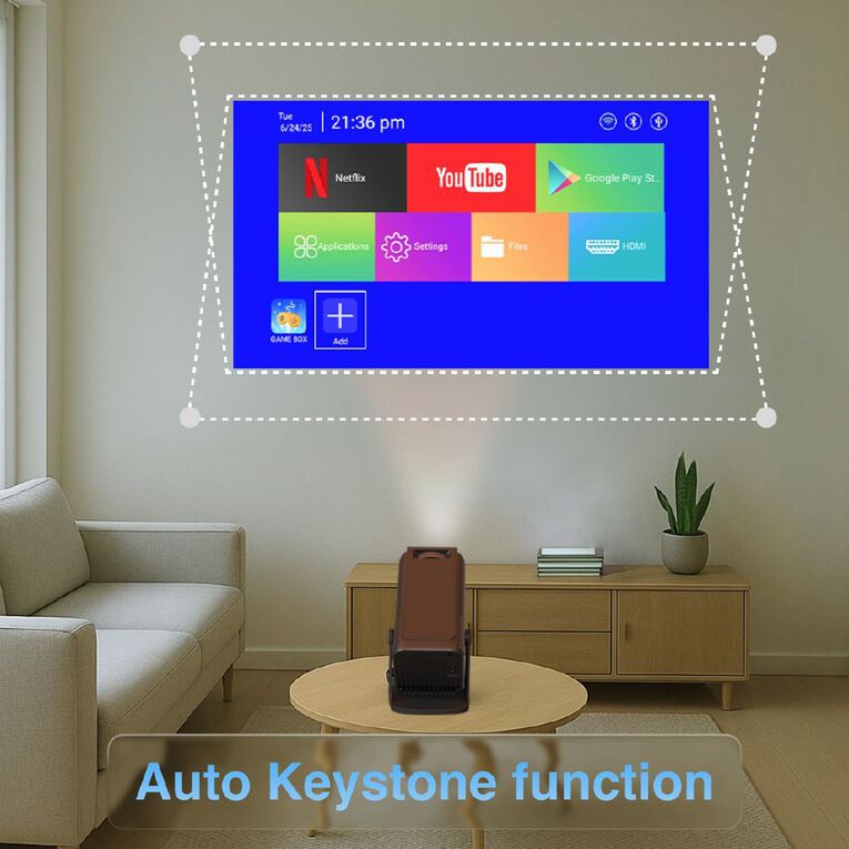 Laser Smart Gaming Projector with 80 Games and Dual Controllers, , hi-res