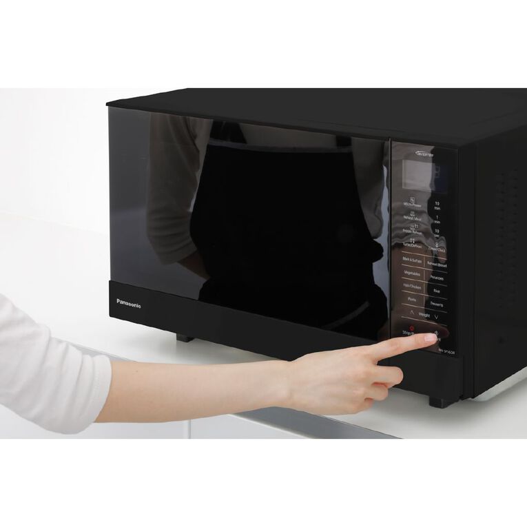 Panasonic 27L Microwave Flatbed Inverter - Black, , hi-res