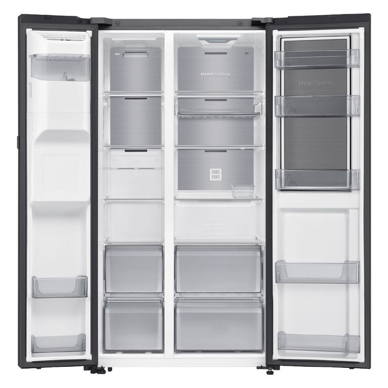 Samsung 627L Side By Side Food Showcase Fridge Freezer - Dark Stainless (SRS6250S), , hi-res