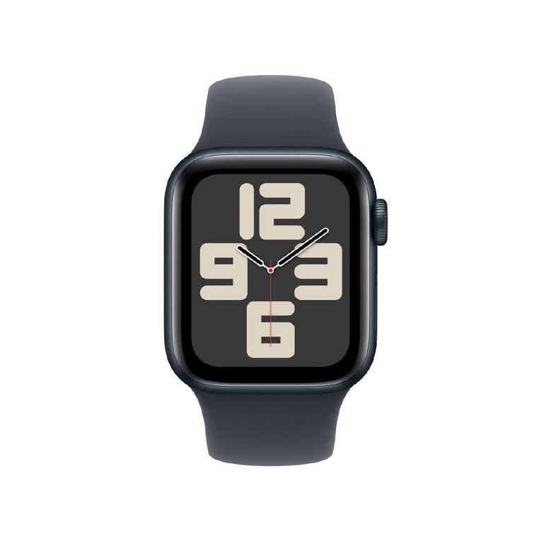 Apple Watch SE GPS 40mm Midnight Aluminium Case with Midnight Sport Band S/M, , hi-res