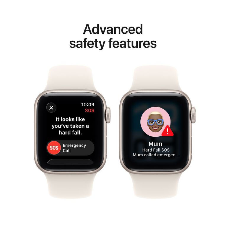 Apple Watch SE 3 GPS 40mm Starlight Aluminium Case with Starlight Sport Band M/L, , hi-res