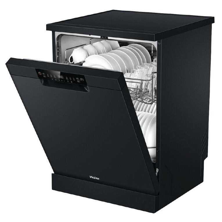 Haier 60cm 500 Series Freestanding Dishwasher - Black, , hi-res